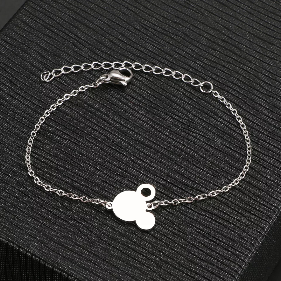 PULSERA MICKEY SILVER DOT